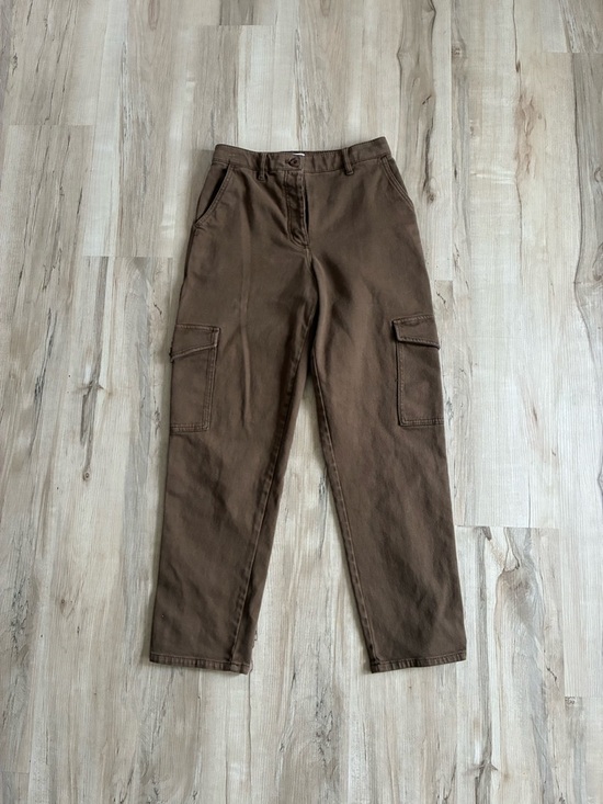 Wilfred Pants - Wilfred Brown Cargo Pants with Side Flap Pockets